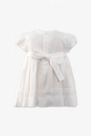 20254-White Smocked  Baby Girl Dress with Panty