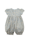 blue Shortsleeve baby girl romper 2