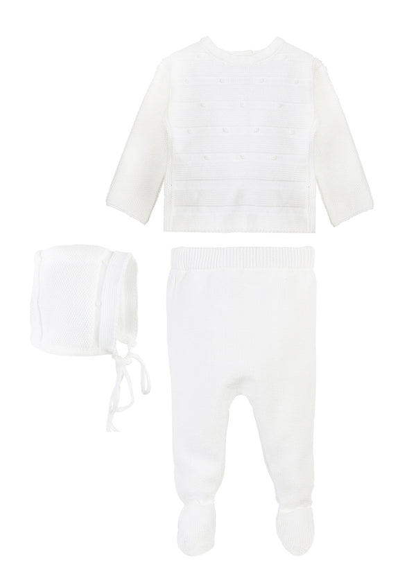 Carriage Boutique 3 Piece White Bris Outfit 