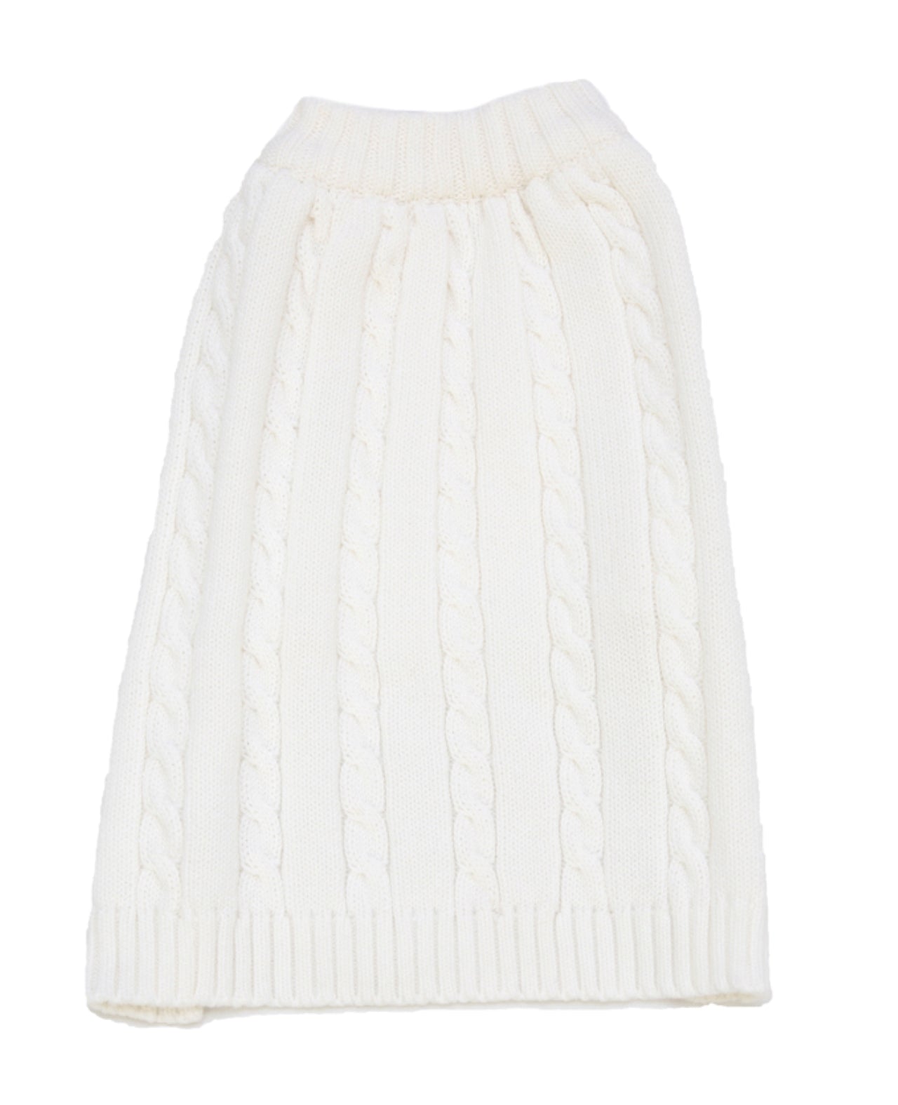 Imagewear White Dog Cable Sweater