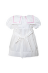 Short Sleeve White & Pink Baby & Toddler Dress 2