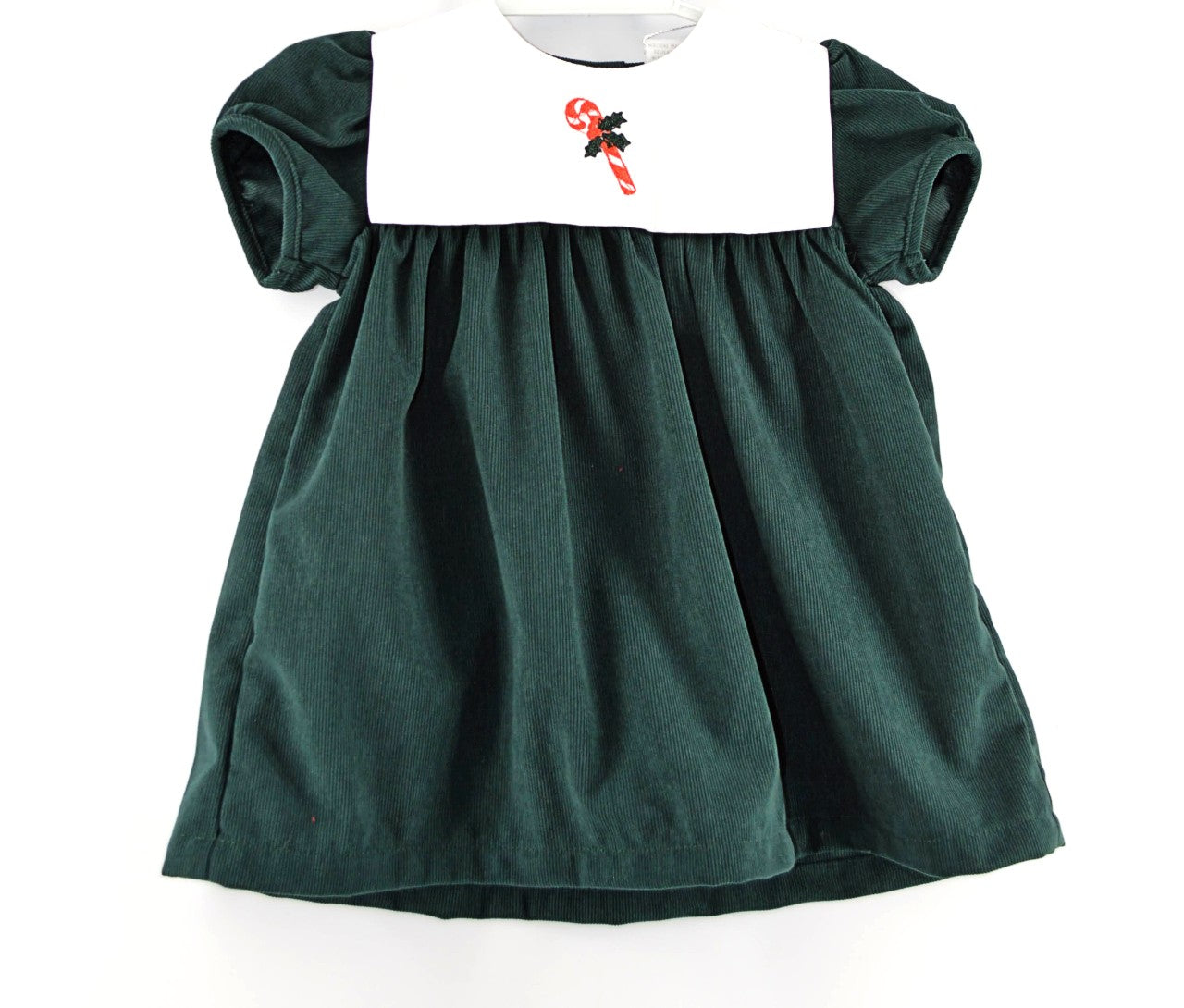 Wholesale Smocked Candy Cane Green Bib Baby & Toddler Girl Dress Wholesale Smocked Candy Cane Green Bib Baby & Toddler Girl Dress