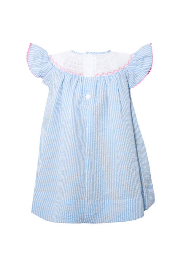 Smocked Fish Bishop Baby Girl Dress 2