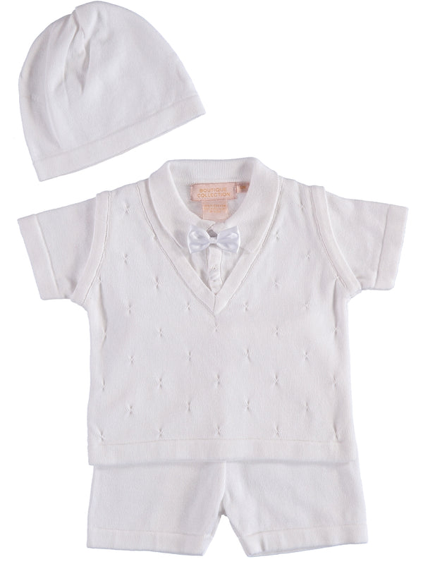 Wholesale Baby Boy Christening & Baptism Outfit Short Set 3 - Imagewear