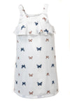 Wholesale Butterfly Sleeveless Toddler & Youth Girl Dress White - Imagewear