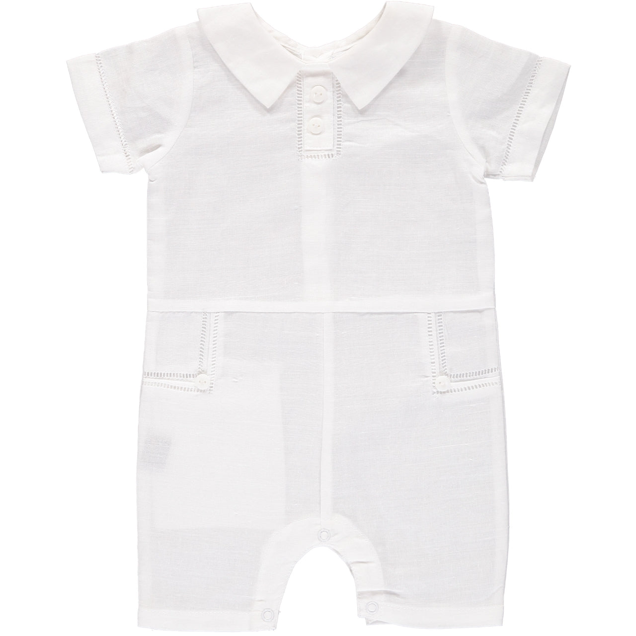 Wholesale Christening & Baptism Baby Boy Shortall Summer Outfit 3 - Imagewear