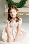 Elegant Taffeta Pink Toddler Girl Dress