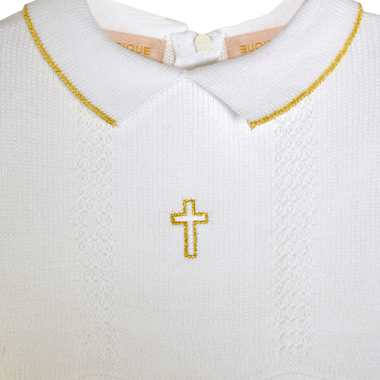 Wholesale Gold Cross Baby Boy Christening & Baptism Knit 2