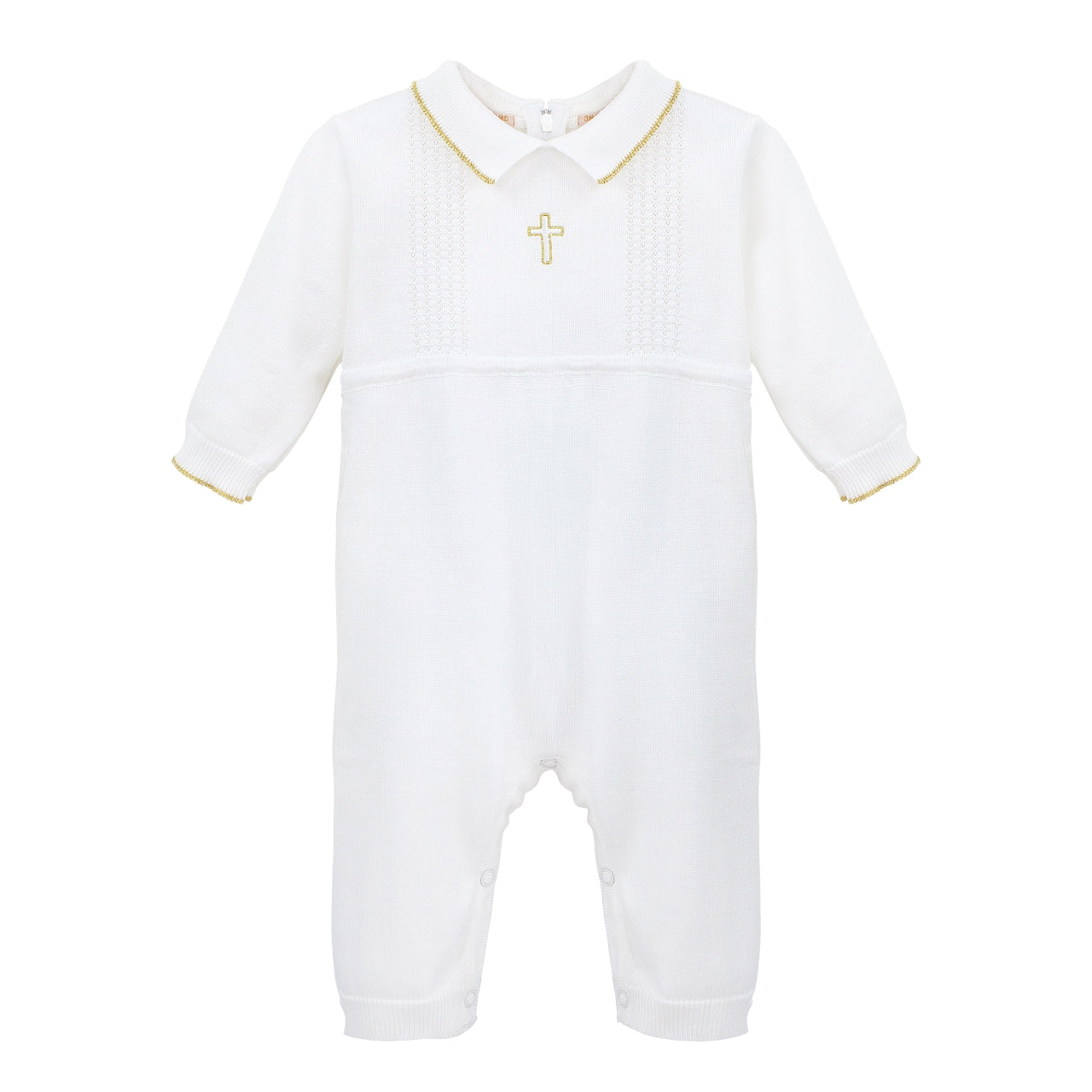 Wholesale Gold Cross Baby Boy Christening & Baptism Knit 3