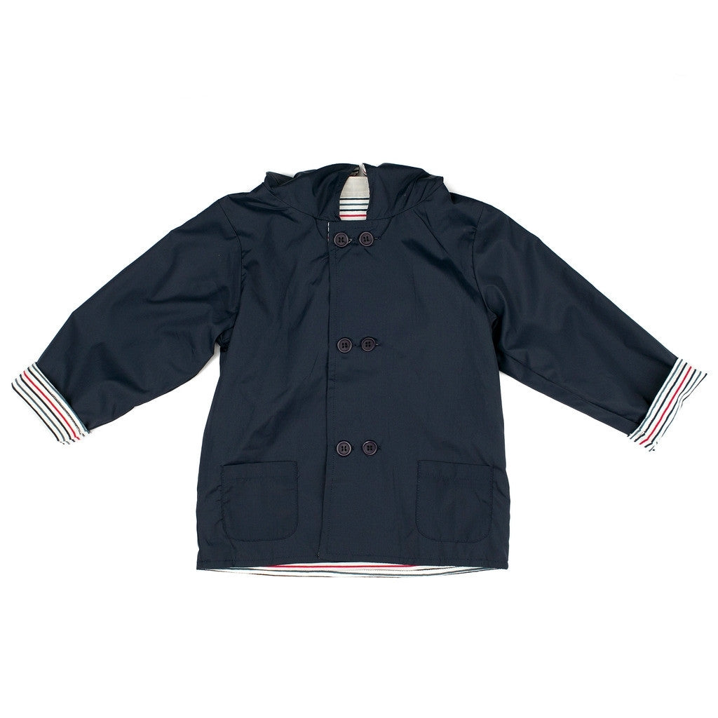 Navy Baby & Toddler Raincoat Jacket