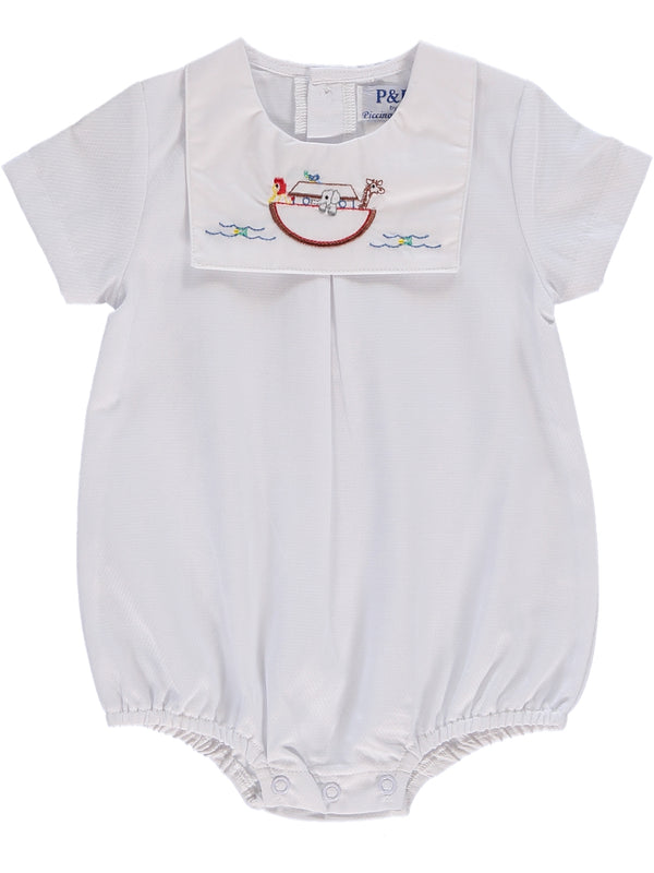 Wholesale Noah's Ark Bib Baby Boy Bubble Romper - Imagewear