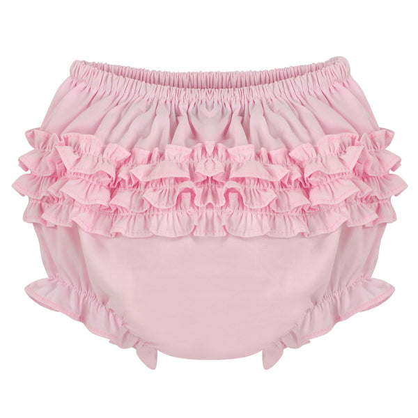 Wholesale Pink Classic Bloomers Ruffle Panty Diaper Cover - Imagewear