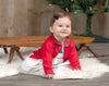 Wholesale Red Knitted Baby Girl Christmas Sweater