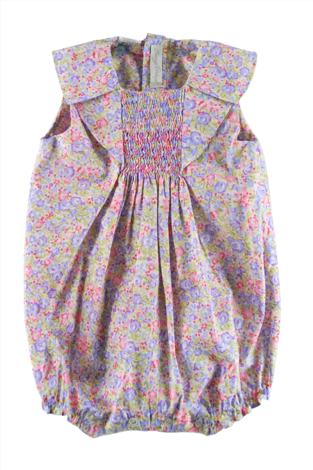 Wholesale Rose Floral Baby Girl Bubble Romper - Imagewear