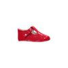 Leather Crib Shoes Red, , Carriage Boutique, Imagewear