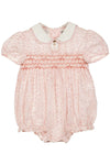 Ditzy Flowers Pink Baby Girl Bubble - Imagewear