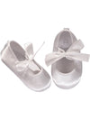 Satin White Crib Shoe- Ribbon, , Imagewear, Imagewear 3