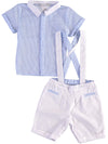 Wholesale Monogram Seersucker Short Set Bobby Suit 2 - Imagewear