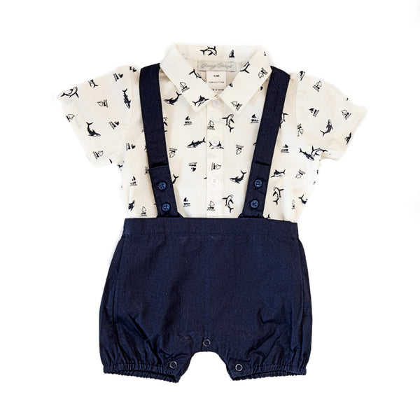 Shark Shirt and Suspenders Bobbie Suit - Imagewear