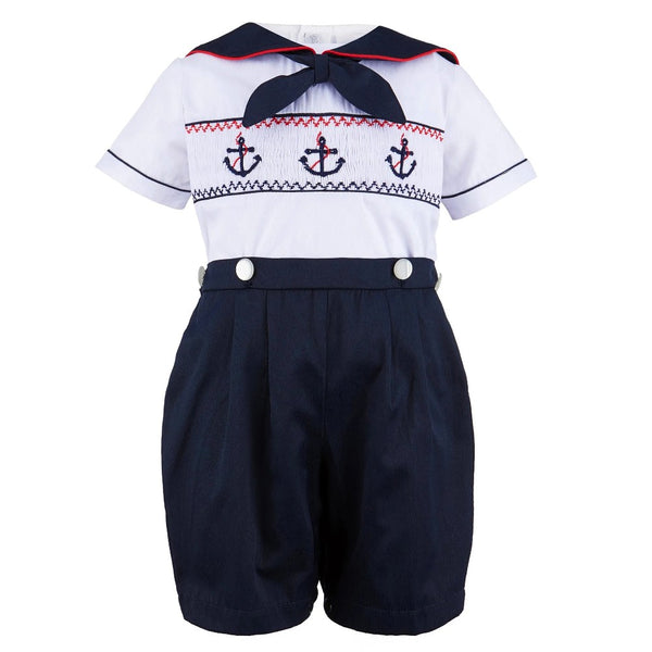 Smocked Sailing Bobbie Suit - Imagewear