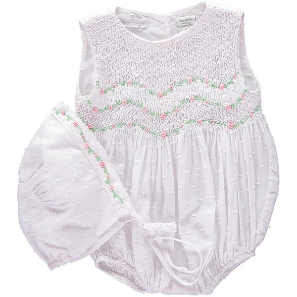 Whimsical White Baby Girl Bubble - Imagewear