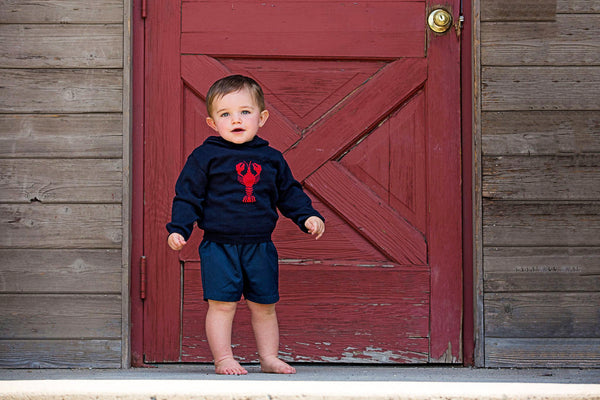 Kickin Crawfish Hooded Sweater Navy 2 - Imagewear