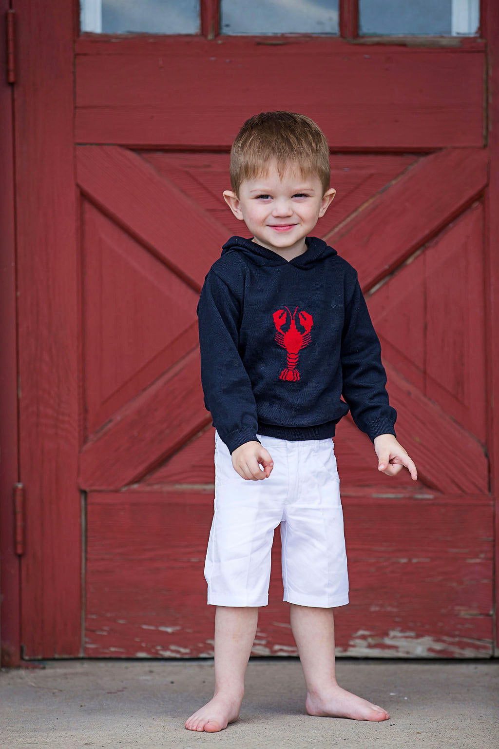 Kickin Crawfish Hooded Toddler Boy Sweater - Imagewear