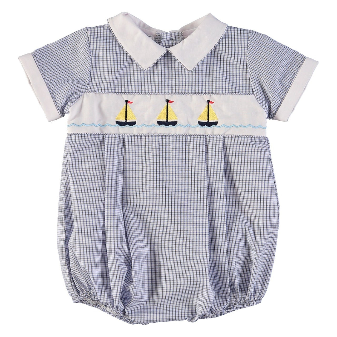 Wholesale Freedom Boats Baby Boy Bubble Romper - ImageWear