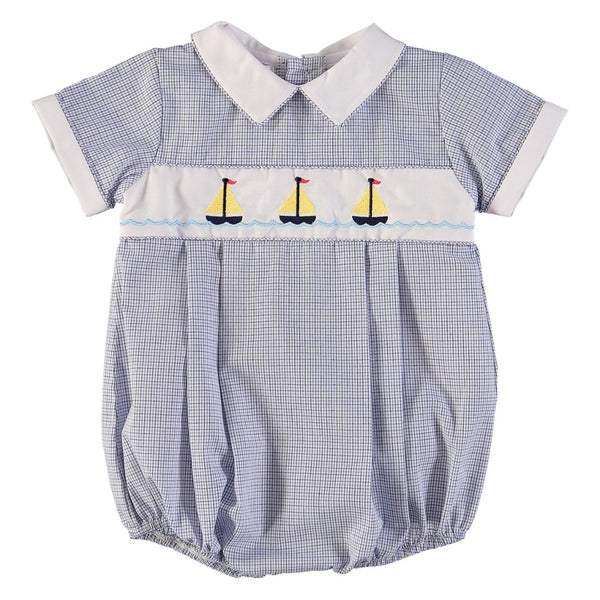 Wholesale Freedom Boats Baby Boy Bubble Romper - ImageWear
