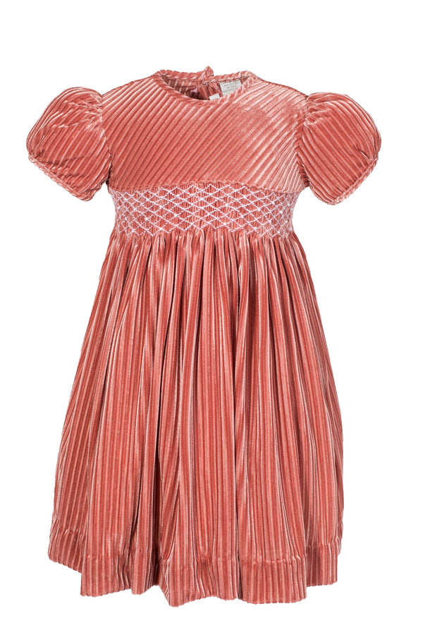 Pearl Party Velvet Baby & Toddler Short Sleeve Dress