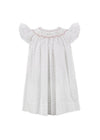 Smocked Star Bishop Off White Baby Girl Dress 3