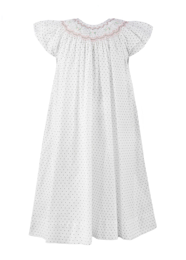 Smocked Star Bishop Off White Baby Girl Dres 5