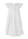Smocked Star Bishop Off White Baby Girl Dress 6