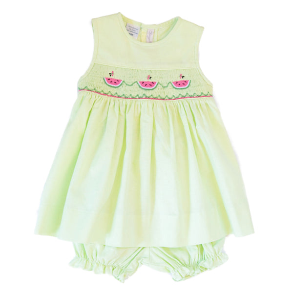 Watermelon Sleeveless Dress With Bloomers - Imagewear