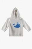 Wholesale Smocked Whale Zip Back Baby Boy Sweater
