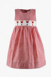 Smocked Lobster Seersucker Toddler Girl Dress