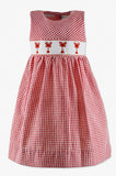 Smocked Lobster Seersucker Toddler Girl Dress