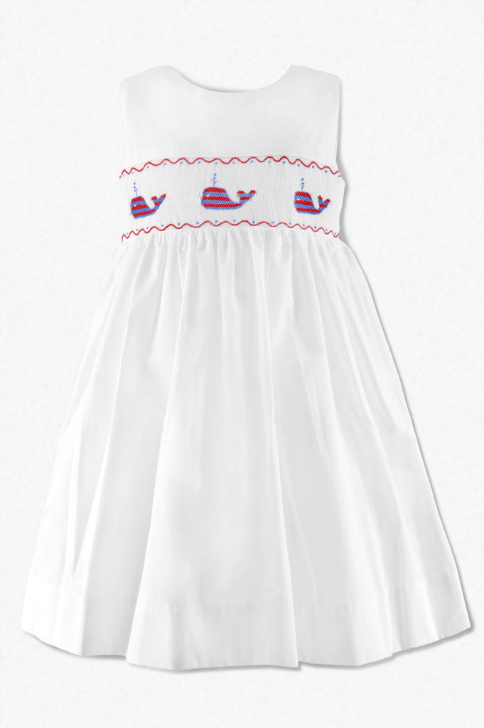 Whale of USA Dress White