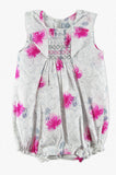 Floral Baby Girl Bubble Romper
