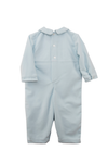 20236-Carriage Boutique Smocked Teddy Bear Blue Baby Boy Longall
