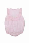 Swiss Dot Pink Baby Gir Bubble