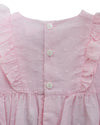 Swiss Dot Pink Baby Gir Bubble