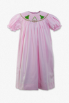 20244-Smocked Christmas Tree Bishop Toddler Girl Dress