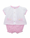 Girl Teddy Bear & Chic Diaper Set