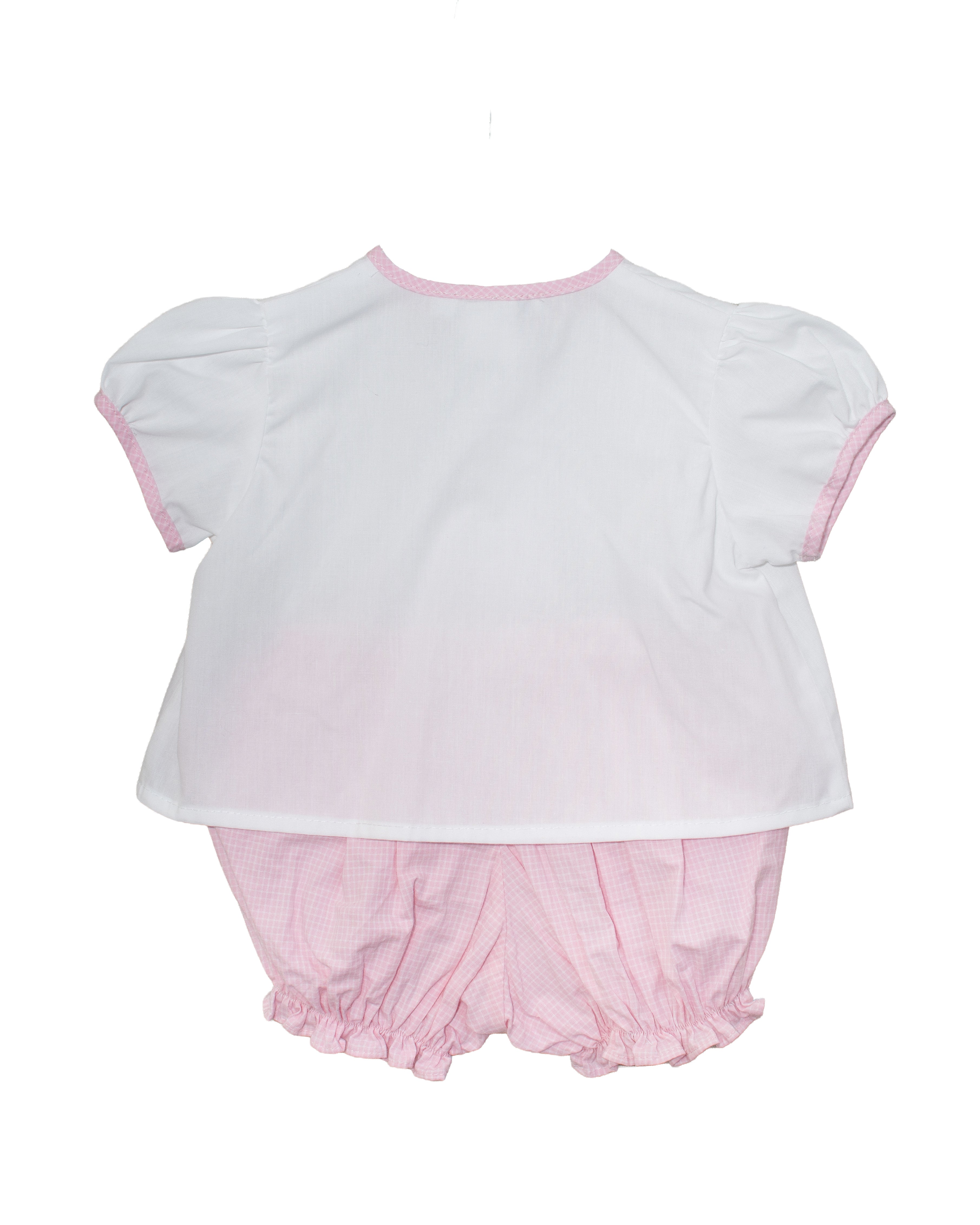 Girl Teddy Bear & Chic Diaper Set
