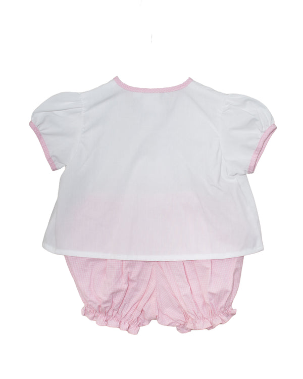 Girl Teddy Bear & Chic Diaper Set