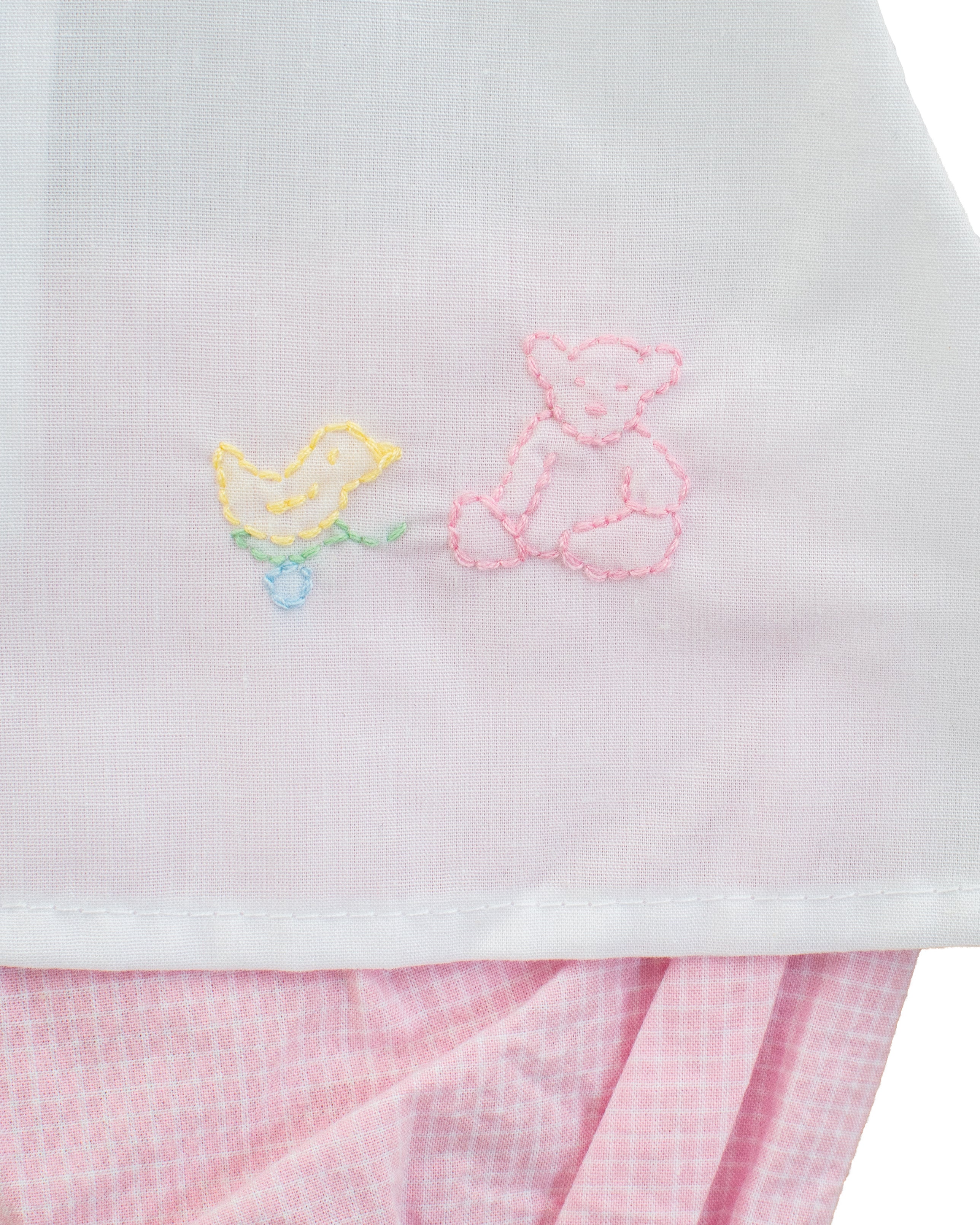 Girl Teddy Bear & Chic Diaper Set