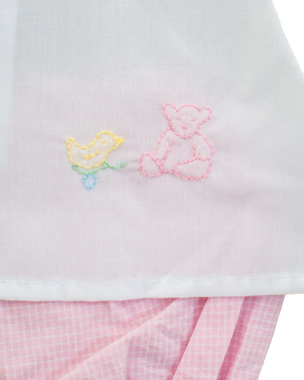 Girl Teddy Bear & Chic Diaper Set