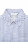 Navy Check Boys Polo Shirt