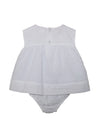 White Swiss Dot Baby Diaper Set